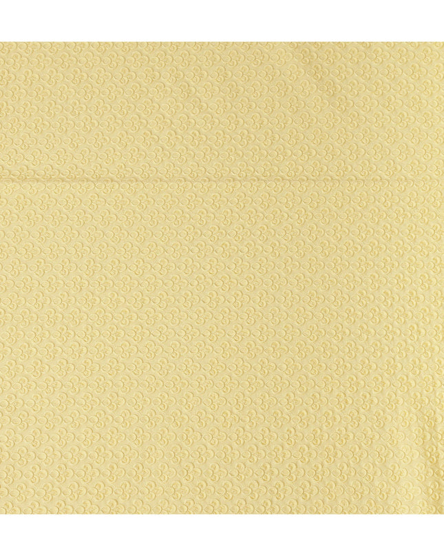 Buttercream Yellow Cotton Voile Embroidery Fabric 150cm