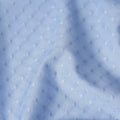 Powder Blue Cotton Voile Embroidery Fabric 150cm