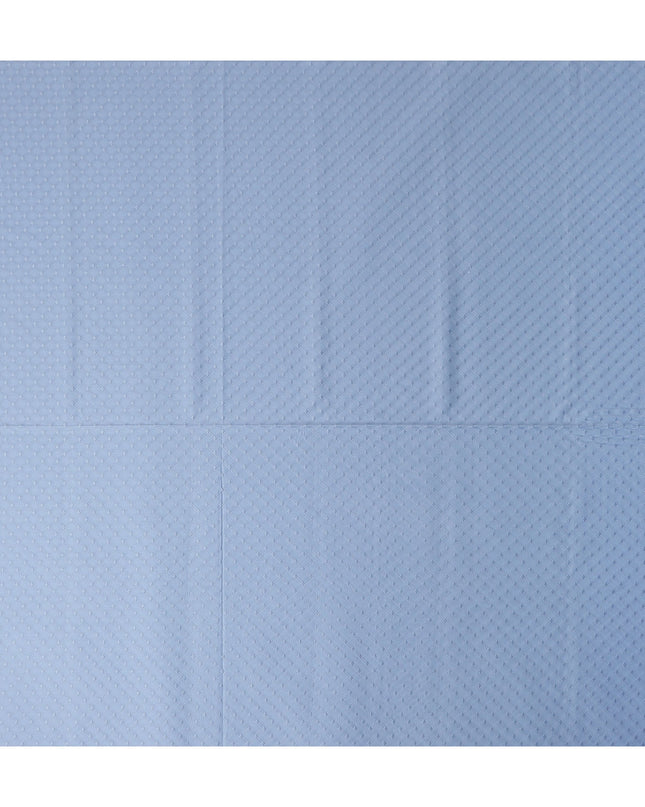 Powder Blue Cotton Voile Embroidery Fabric 150cm