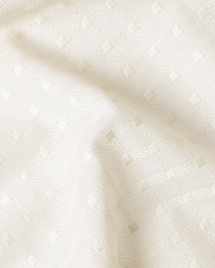 Powder Blue Cotton Voile Embroidery Fabric 150cm