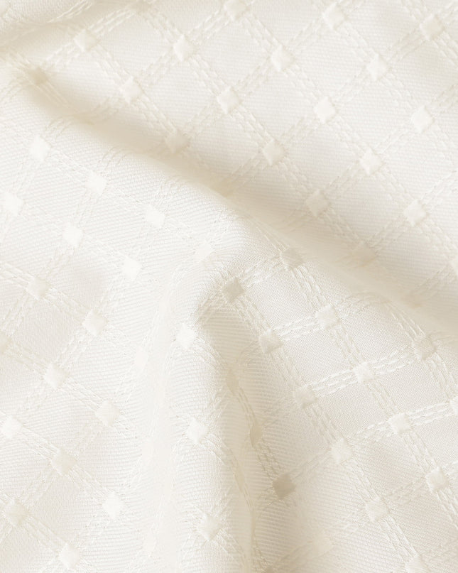 Powder Blue Cotton Voile Embroidery Fabric 150cm