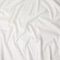 Ivory White Cotton Silk Embroidery Fabric 150cm