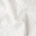 Ivory White Cotton Silk Embroidery Fabric 150cm