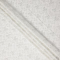 Snow White Cotton Linen Embroidery Fabric 110cm