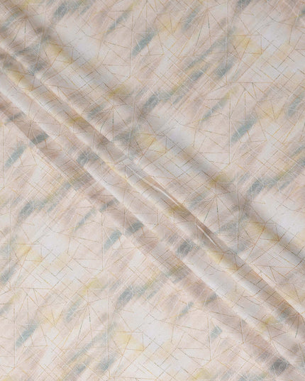 Blush Ivory Blended Cotton Linen Embroidery Fabric 150cm