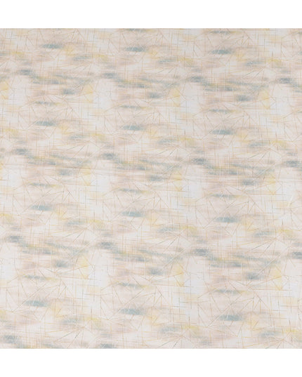 Blush Ivory Blended Cotton Linen Embroidery Fabric 150cm