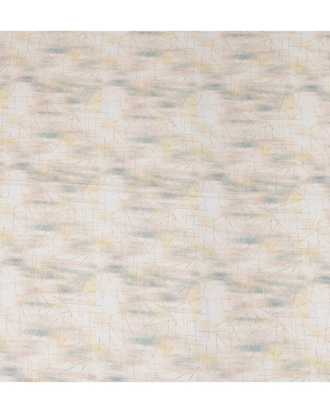Blush Ivory Blended Cotton Linen Embroidery Fabric 150cm
