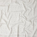 Cream White Cotton Linen Embroidery Fabric 110cm