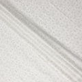 Cream White Cotton Linen Embroidery Fabric 110cm