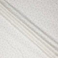 Soft White Cotton Linen Embroidery Fabric 110cm