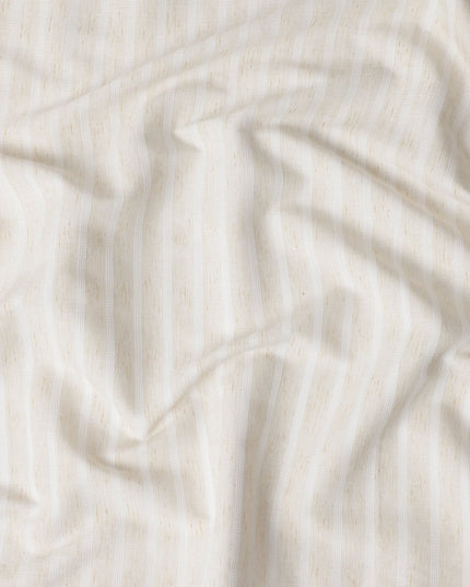 Ivory Cream Blended Linen Suiting Fabric 150cm