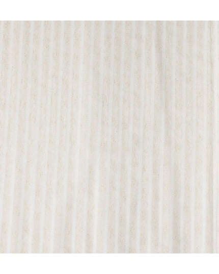 Ivory Cream Blended Linen Suiting Fabric 150cm