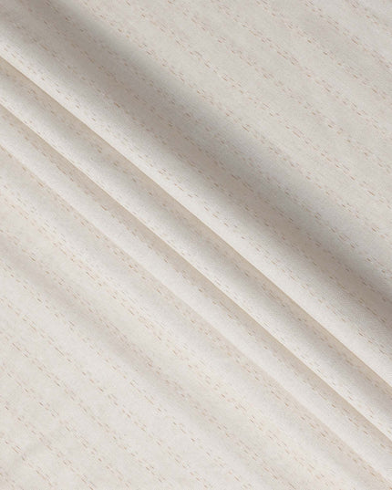 Oatmeal Cream Blended Linen Suiting Fabric 150cm