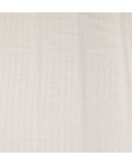 Oatmeal Cream Blended Linen Suiting Fabric 150cm
