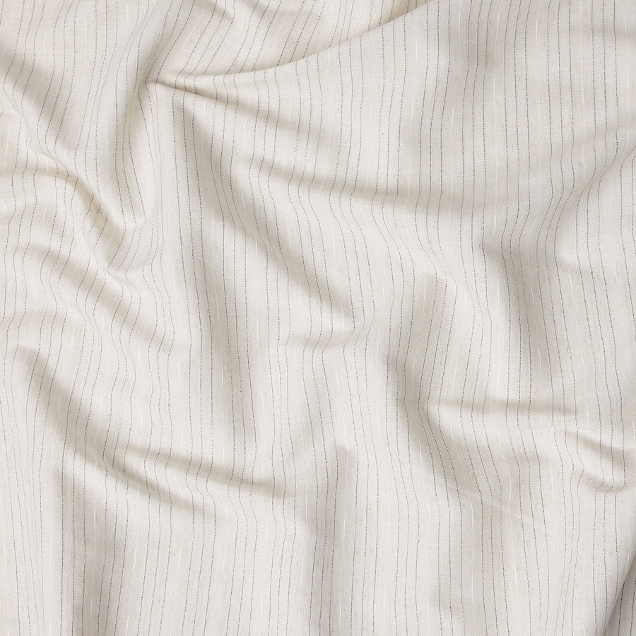 Pearl Ivory Blended Linen Suiting Fabric 150cm
