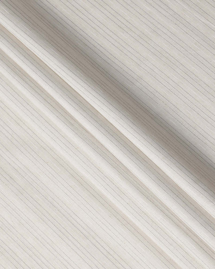 Pearl Ivory Blended Linen Suiting Fabric 150cm