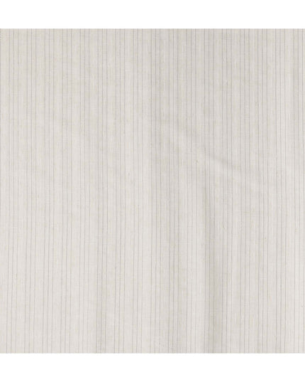 Pearl Ivory Blended Linen Suiting Fabric 150cm
