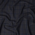 Midnight Navy Black Blended Italian Wool Jacketing Fabric 15