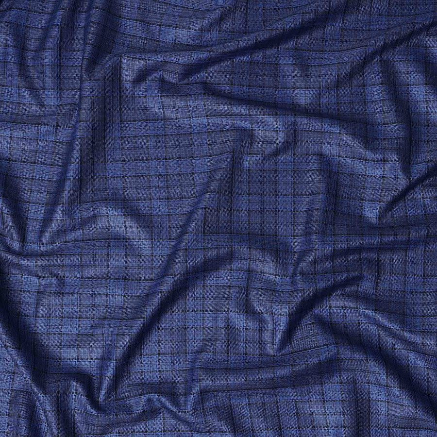 Royal Blue Blended English Wool & Silk Jacketing Scabal Fabr