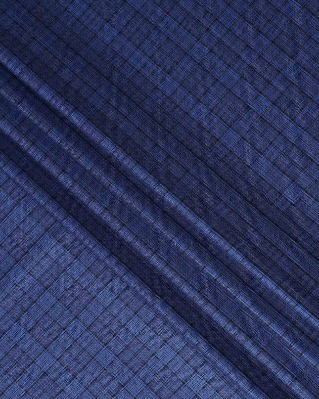 Royal Blue Blended English Wool & Silk Jacketing Scabal Fabr