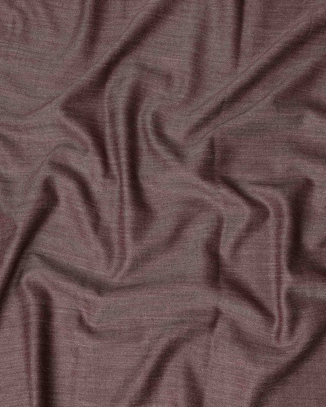 Chestnut Mahogany Brown Blended Italian Wool Jacketing Fabri