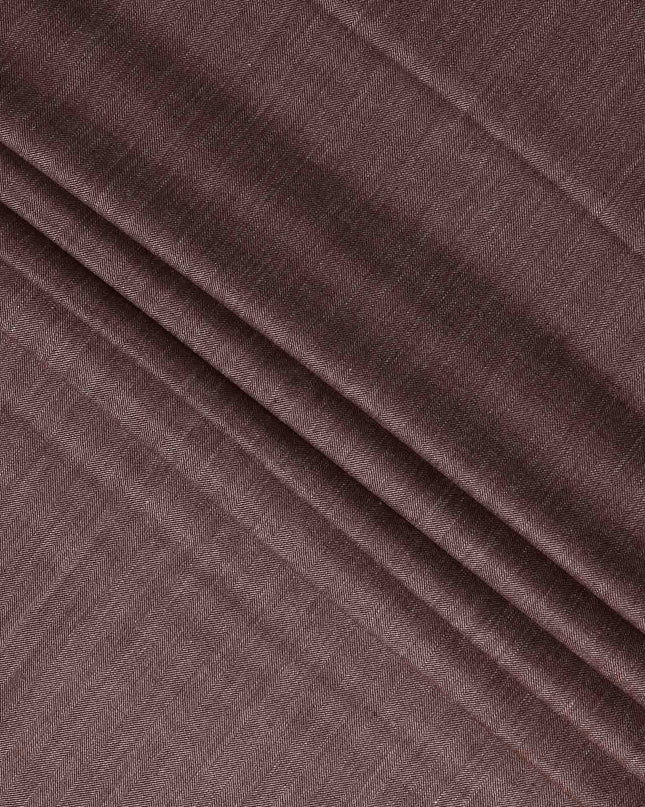 Chestnut Mahogany Brown Blended Italian Wool Jacketing Fabri