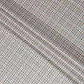 Oatmeal Grey Check Blended English Wool & Silk Jacketing Sca