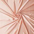 Peach Blush Plain Pure Synthetic Crepe Satin Fabric 140cm