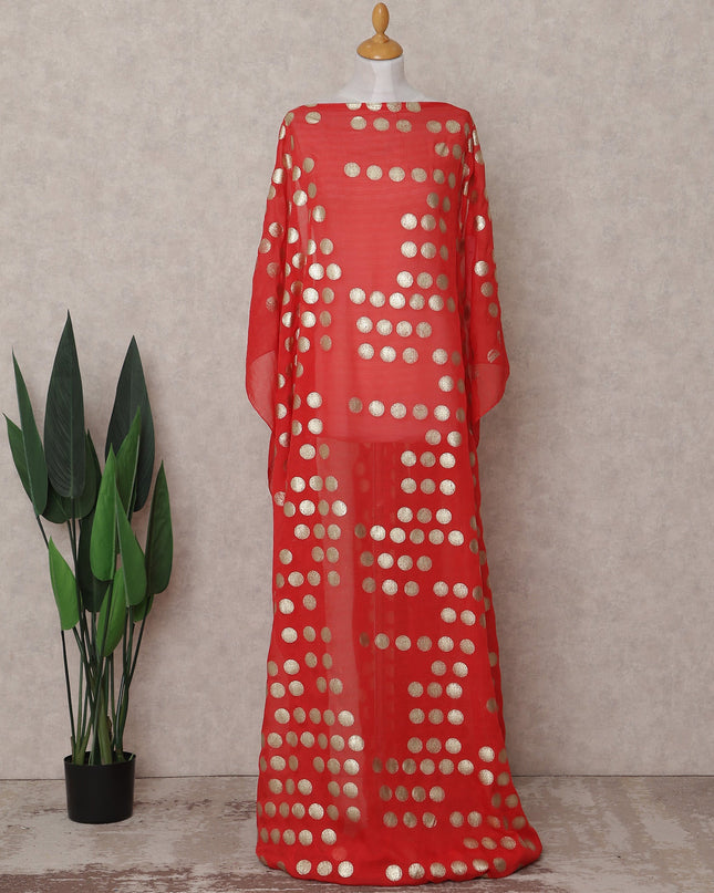 Vermilion Red Dirac Fabric - D31652