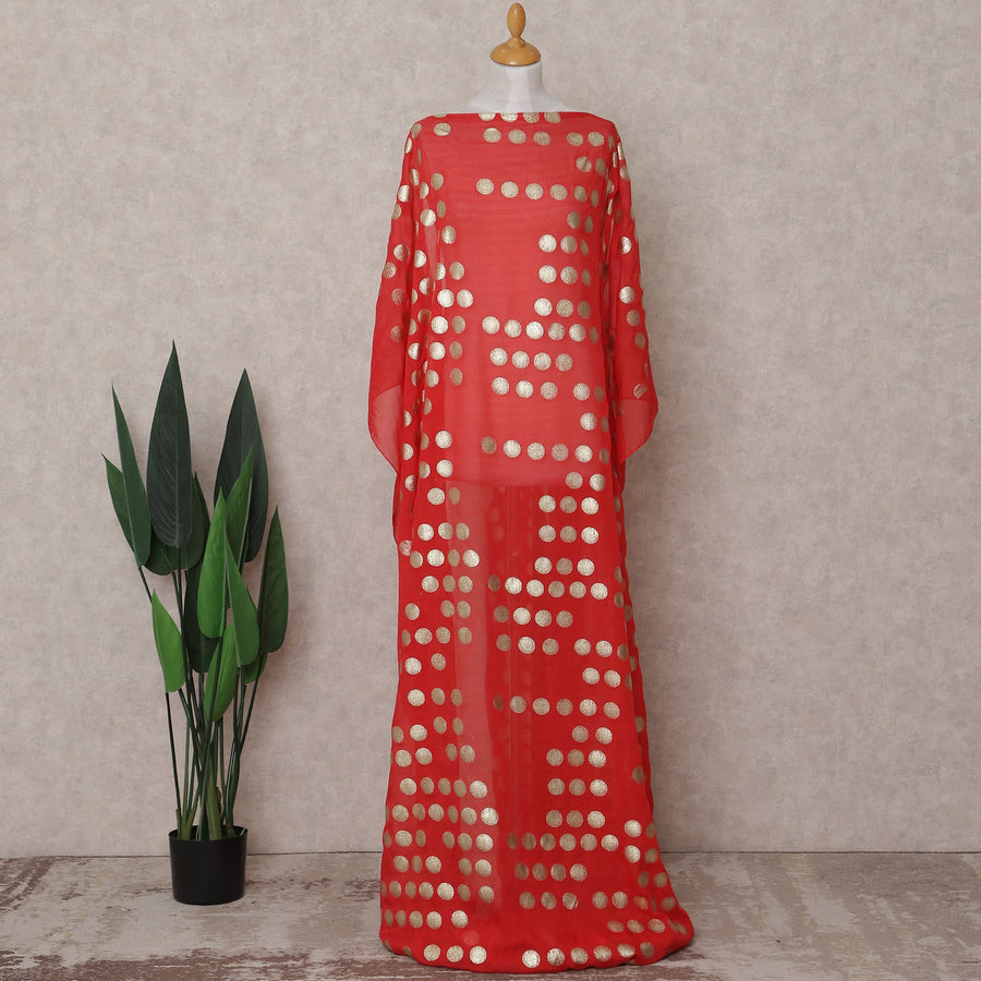 Vermilion Red Dirac Fabric - D31652