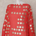 Vermilion Red Dirac Fabric - D31652