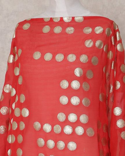 Vermilion Red Dirac Fabric - D31652