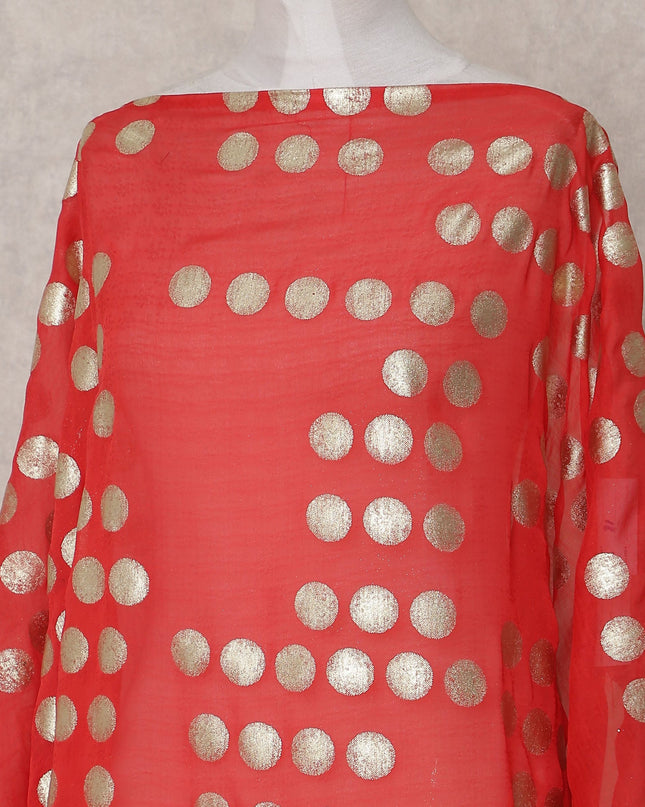 Vermilion Red Dirac Fabric - D31652