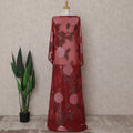 Deep Maroon Red Dirac Fabric - D31656
