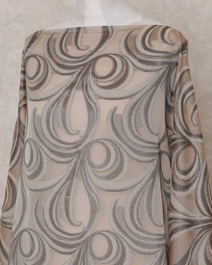 Warm Taupe Beige Dirac Fabric - D31658
