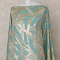 Aqua Teal Green Dirac Fabric - D31659