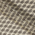 Cream Swiss Cotton Voile Sudanese Thobe Fabric with Brown Leaf Embroidery, 4.5 MetersX140 Cms-D21383 Regal Fabrics