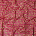 Pink Swiss Cotton Voile Sudanese Thobe Fabric with Gold Leaf Embroidery, 4.5 MetersX140 Cms-D21384 Regal Fabrics