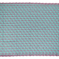 Aqua Green Swiss Cotton Voile Sudanese Thobe Fabric with Pink Leaf Embroidery, 4.5 MetersX140 Cms-D21387 Regal Fabrics