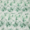 White Green Rose Print Cotton Voile Fabric with Watercolor Floral Detailing, 140 Cms Width, Made in India-D24323
