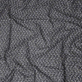 Black Bouquet Swiss Cotton Voile Thobe 4.5m