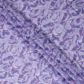 Purple Abstract Swiss Cotton Voile Thobe 4.5m