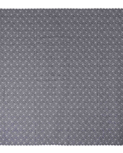 Navy Blue Dot Swiss Cotton Voile Thobe 4.5m