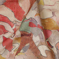 Elegant Autumn Multicolor Abstract Viscose Fabric - 110 cm Wide-D19404 Regal Fabrics