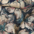 Elegant Midnight Floral Viscose Fabric - 110 cm Wide-D19416 Regal Fabrics