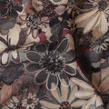 Elegant Dark Floral Viscose Fabric - 110 cm Wide-D19419 Regal Fabrics