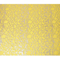Elegant Yellow Silk Chiffon Fabric with Metallic Lurex, 110 cm Wide, South Korean Design-D19570