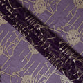 قماش شيفون حرير بنفسجي أنيق مع لوريكس ميتاليك، عرض 110 سم، تصميم كوري جنوبي-D19576
