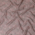 Dusty Rose and Pink Floral Synthetic Organza Fabric - 110 cm Width, Made in India-D19649 Regal Fabrics