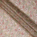 قماش أورجانزا صناعي زهري وردي فاتح - عرض 110 سم، صنع في الهند-D19653